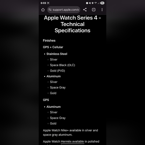 APPLE WATCH SERIES 4 GPS 40MM SPACE GRAY